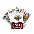 Animal Paper Break Shocks Rhinoceros Peek Poker Playing Card Private Game