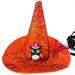 Halloween Pet Hat Festival Spider Web Adjustable Cat Witch Hat Puppy Wizard Hat