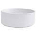 Ceramics Pet Bowl Dog Food Bowl Cat Dish Large Dog Water Bowl Protect Cervical Spine Diameter 20cm - white