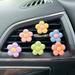 6Pcs Cute Flower Aromatherapy Car Air Outlet Decoration Perfume Clip Air Freshener Colorful Flower Trim Car Accessories