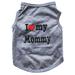 SSBSM Lovely I Love My Daddy Mommy Small Dog Puppy Pet Cotton Clothes - Sleeveless Vest for Adorable Style