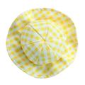 Fashionable Pet Fisherman Hat Plaid Pattern Sun Protection Breathable Pet Cap Perfect Headwear for Summer