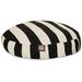 MajesticPet 30 in. Vertical Stripe Round Pet Bed Black - Small