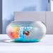 LAQUAL 2 Gallon Glass Fish Bowl with Decor Include Fluorescent Stones & Colorful Plastic Trees High White Glass for Clear View Small Fish Bowl/Vase/Aquarium for Betta Fish/Goldfish Nice Home DÃ©cor