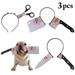 3PCS Halloween Pet Headband Novelty Dog Headband Party Costume for Dogs Cats