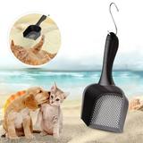 Hobeauty Pet Cat Litter Scooper with 10 Inch Long Handle and Soft Grip - Sturdy Extra Large Deep Shovel Scoop - Cat Litter Scoop Great for Sore Hands - Kitty Litter Box Accessory