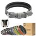 Filbert Padded Leather Dog Collar for Large Dogs Medium & Small Dogs Leather Collar for Dogs Gray Dog Collar +12 Colors Genuine Leather Dog Collars + Leather Lining Luxury Dog Collar
