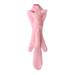 Stuffless Squeaky Dog Toys with Soft Durable Fabric for Small Medium and Large Pets No Stuffing for Indoor Play Supports Active Biting and Play - Pig Pink