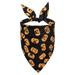 CE Triangle Dog Scarf Pet Halloween Pet Halloween Party Decoration Headscarf Dog Bib Pumpkin Bat Puppy Headscarf Suitable For Small And Medium Dogs And Cats Puppy Pets