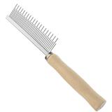 Stainless Steel Comb dog and cat grooming comb metal dog comb stainless steel comb cat grooming supplies dog grooming supplies fine tooth comb for dogs Multifunction wooden
