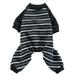 Round Neck Pet Costume - Comfortable Outfits Striped Print Cat Costume for Small Dogs - Pajamas