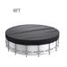Round Pool Cover Solar Covers For Above Ground Foldable Outdoor Swimming Cover