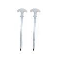 2Pcs Outdoor Camping Tent Pegs Stainless Steel Ground Nail Tent Awning Pegs