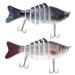 2 Pcs Fish Bait Simulation Jointed Fishing Lures for Outdoor Lake Sea Fishing