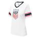 2023 U.S. Soccer USWNT Ladies Champion 4 STARS Game Day Shirt Women Jersey - Women s Soccer World Cup - Alex Morgan 13 White