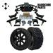 Hardcore Parts 6â€� Heavy Duty Double A-Arm Suspension Lift Kit for Club Car PRECEDENT Golf Cart (2004+) with 14 Black TEMPEST Wheels and 23 x10 -14 DOT rated All-Terrain tires