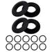 4 Pieces Drip Rings Kayak Oar Drip Rings Durable PVC with 10 Nonslip Rings Paddle Protection for Boating Kayak Canoe Rafting