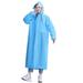 Raincoats for Adults Reusable EVA Rain Ponchos Lightweight Rain Coat Waterproof Rain Gear for Men and Women 350G - blue