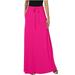 Mrat Womens Cargo Skirt Women s Solid Color Pocket Tennis Skirts for Women Dupes Elastic Waist Casual Ankle Slim Bag Hip Skirt Skirt Casual Summer Loose Boho Long Skirt Hot Pink M