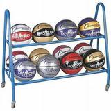 Champion Sports 12 Ball Cart Royal