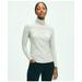 Brooks Brothers Women's Cotton Modal Turtleneck Shirt | Grey | Size Medium