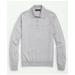 Brooks Brothers Men's Fine Merino Wool Sweater Polo | Light Grey Heather | Size XL