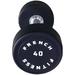 French Fitness Urethane Round Pro Style Dumbbell 40 lbs - Single (New)