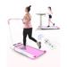 FYC 2 in 1 Under Desk Treadmill - 2.5 HP Folding Treadmill for Home Installation-Free Foldable Treadmill Compact Electric Running Machine Remote Control & LED Display Walking Running Jogging