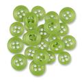 ButtonMode Standard Shirt Buttons 22pc Set Includes 8 Shirt Front Buttons (11mm or 7/16 in) 7 Sleeve Buttons (10mm or 3/8 in) 7 Collar Buttons (9mm or Almost 3/8 in) Green Light 22-Buttons