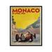 Poster Master Vintage Travel Poster - Retro Tourism Print - Monaco Racing Car - 8x10 UNFRAMED Wall Art - Gift for Artist Friend - Wall Decor for Living Room Office Dorm