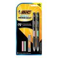 BIC Break-Resistant Mechanical Pencils with Erasers 0.7 mm HB (#2) Black Lead Assorted Barrel Colors 2/Pack