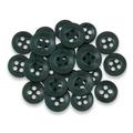 ButtonMode Standard Shirt Buttons 22pc Set Includes 8 Shirt Front Buttons (11mm or 7/16 in) 7 Sleeve Buttons (10mm or 3/8 in) 7 Collar Buttons (9mm or Almost 3/8 in) Green Dark 22-Buttons