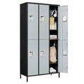 STANI Metal Locker 6 Doors Employees Locker Storage Cabinet Locker School Hospital Gym Locker Requires Assembly