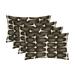 RSH DÃ©cor Indoor Outdoor Set of 4 Pillows 26 x 16 Shibori Dot Matte Black