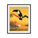 Poster Master Animal Poster - Advertising Print - Toucan in a Branch The Amazon Antilles and North America Travel - 16x20 UNFRAMED Wall Art - Gift for Artist Friend - Wall Decor for Home Office