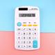 Gifts for Women Clearance YOHOME Mini Portable Color Calculator office Supplies Basic Standard Calculator with 8 Digit Display Battery Solar Smart Calculator White One Size