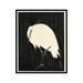 Poster Master Vintage Poster - White Heron Standing in the Rain - 11x14 UNFRAMED Wall Art - Japanese Animal Print - Gift for Friends Housewarming - Wall Decor for Home Office Living Room
