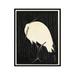 Poster Master Vintage Poster - White Heron Standing in the Rain - 16x20 UNFRAMED Wall Art - Japanese Animal Print - Gift for Friends Housewarming - Wall Decor for Home Office Living Room