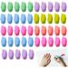 Pencil Eraser Toppers - Wedge-Shaped Pencil Eraser Caps | Rubber Pencil Erasers for Children Stationery Supplies for Classroom Prizes Rewards Color Random