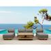 Anderson Teak Granada Deep Seating Set Natural Smooth Well Sanded - 6 Piece