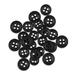 ButtonMode Standard Shirt Buttons 22pc Set Includes 8 Shirt Front Buttons (11mm or 7/16 in) 7 Sleeve Buttons (10mm or 3/8 in) 7 Collar Buttons (9mm or Almost 3/8 in) Black 22-Buttons