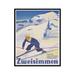 Poster Master Zermat Switzerland Ski Wall Art - Vintage Ski Poster Art - Ski Travel Poster 16x20 Unframed Wall Art Poster - Great Wall Decor Gift for Home Office Living Room