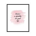 Poster Master Typography Poster - Quote Print - Become a Priority in Your Life Inspiring Motivational - 8x10 UNFRAMED Wall Art - Gift for Family Friend - Wall Decor for Home Bedroom Office