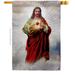 Ornament Collection Sacred Heart of Jesus Religious Faith Double-Sided Garden Decorative House Flag Multi Color