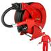 Fitnet Fuel Hose Reel Retractable with Fueling Nozzle 3/4 x 66 Spring Driven Diesel Hose Reel 300 PSI Industrial Auto Swivel Heavy Duty Steel Construction Reel for Aircraft Ship Vehicle Tank