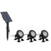 LSLJS Solar Lights For Outside LED Outdoor Light Waterproof Solar Yard Lights RGB Pond Lights Outdoor IP68 Color Changing Spotlights Submersible FountainLight Colored Adjust OutsideLandscape Lights