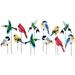 Colorful Decorative Garden Stakes - Set Of 24