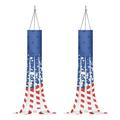 JINMUZAO US Flag 4th of July Decorations American Windsock Heavy Duty Patriotic Fourth of July Outdoor Decor American Flag USA Windsock With Print Stars