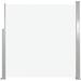 retractable side awning folding privacy screen outdoor divider wall patio awning for deck porch garden terrace balcony 55.1 x118.1 cream