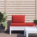 moobody Set of 2 Outdoor Pallet Sofa Cushions Fabric Back and Seat Cushion Red for Garden Conversation Set